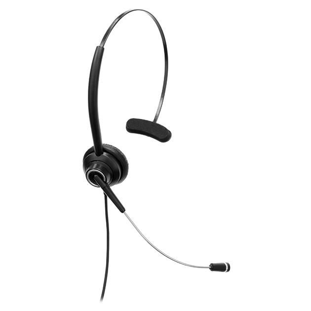 Cuffia Monofonica Professionale con Microfono e Adattatore RJ11 -  Telefonia, ISDN, ADSL - Componenti passivi - Networking