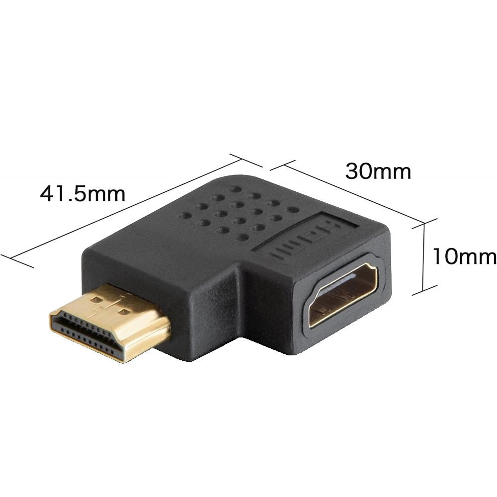 HDMI 270 ° Angolo Adattatore HDMI lateralmente a-presa > HDMI A-SPINA 