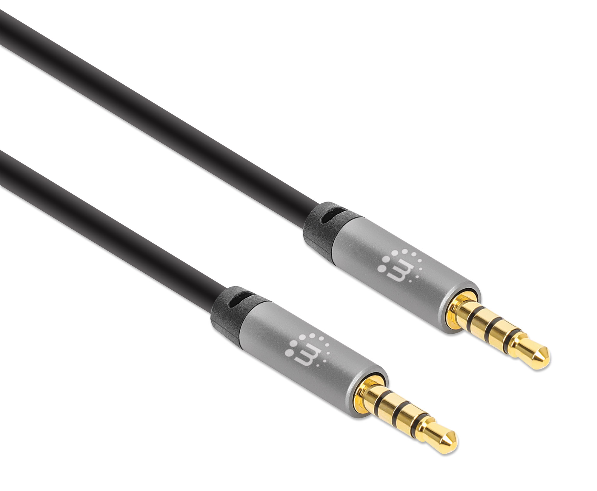 2x 1m Cavo AUX 3.5mm Jack Spina Audio Stereo mp3 Auto Cellulare Laptop 
