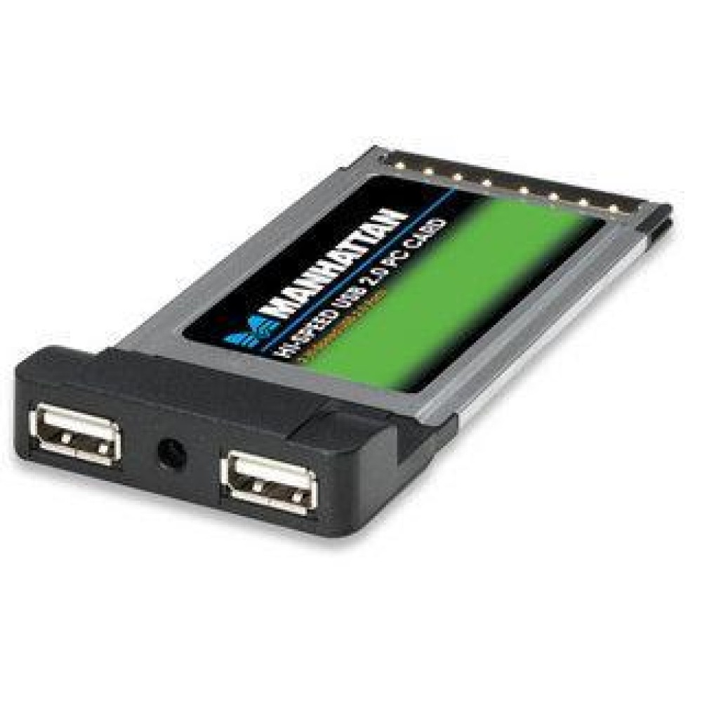 Scheda Cardbus USB 2.0 Hi-Speed - MANHATTAN - I-CARD PCM-USB2