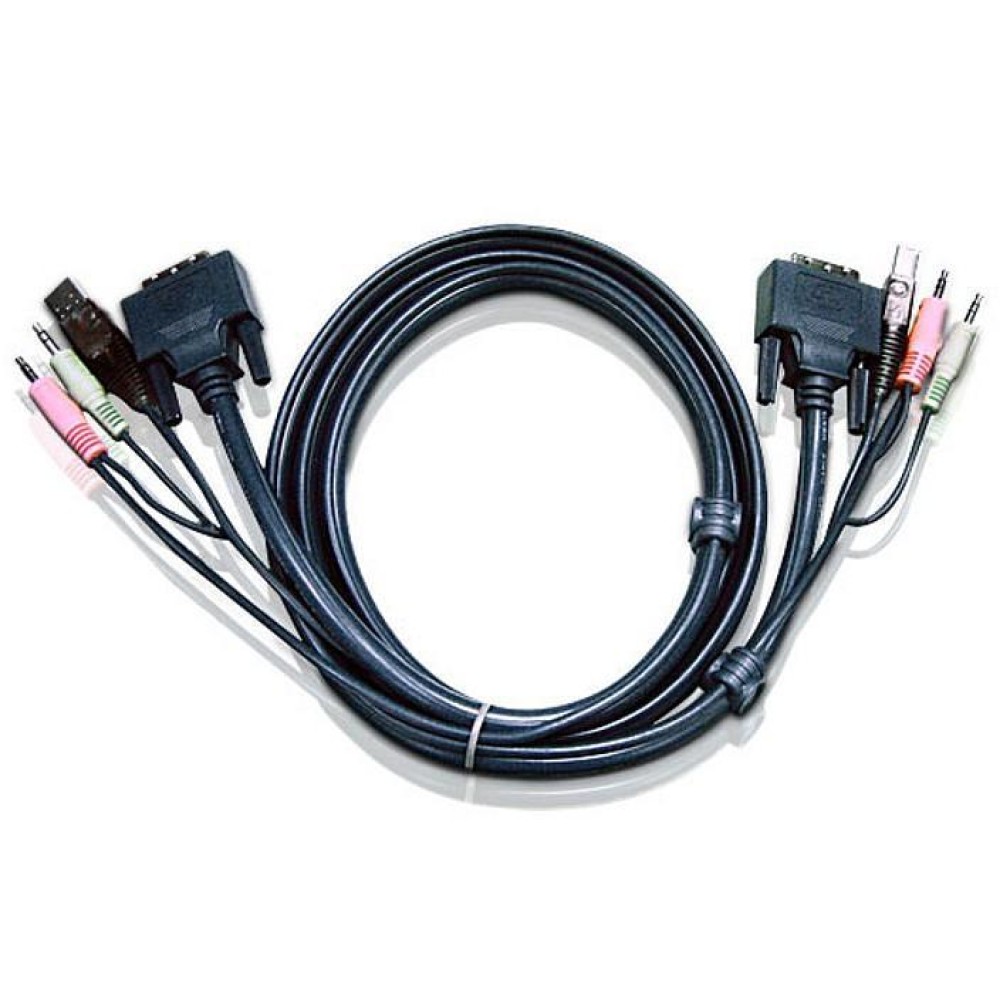 Cavo KVM USB DVI-D Single Link 3m, 2L-7D03U - Cavi Tripli per KVM