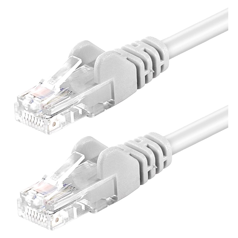 Cavo di rete Patch in Rame Cat. 5e Bianco UTP 1 m - INTELLINET - ICOC U5EB-010-WH-1