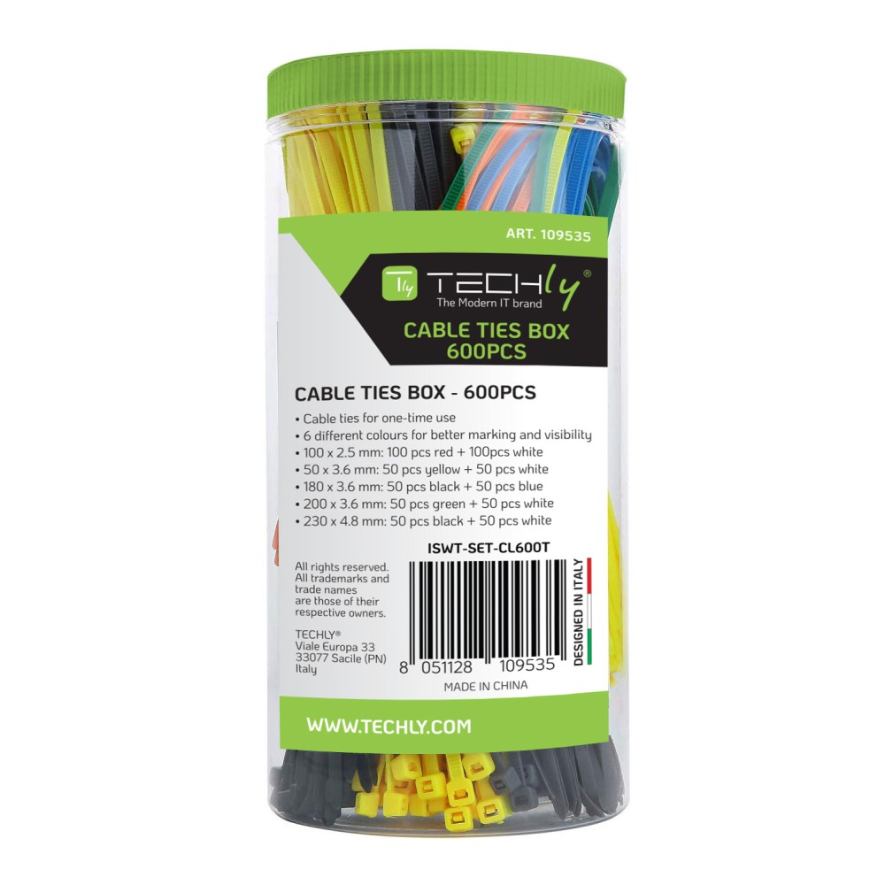 100 PZ FASCETTE DI CABLAGGIO IN NYLON Nera 3,5 X 200 Mm DH - Foto 13