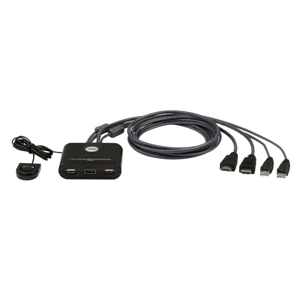 Switch KVM Cablato HDMI FHD USB a 2 porte, CS22HF - ATEN - IDATA CS-22HF