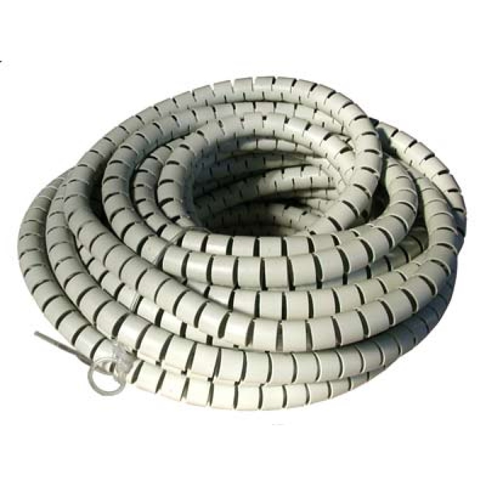Guaina Raccoglicavi diametro 20 mm a spirale m. 1 Grigio - MANHATTAN - ISWT-CAN3-1