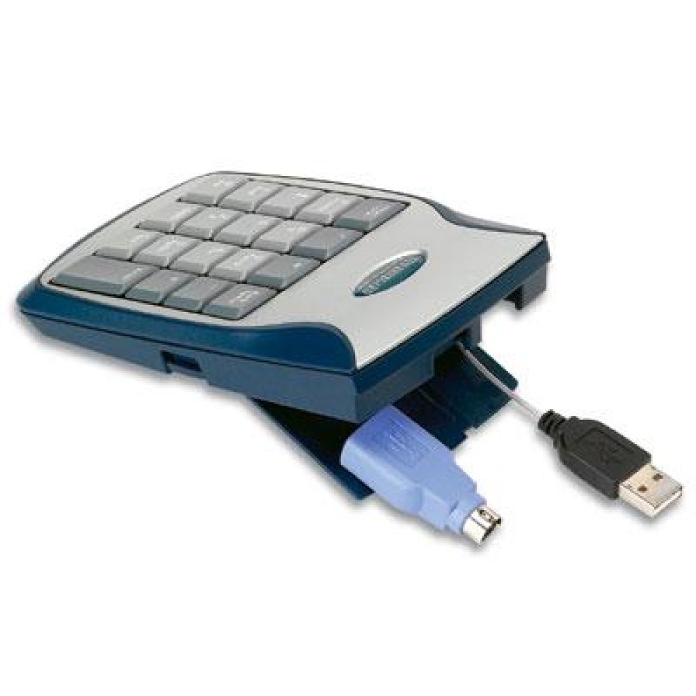 Tastierino numerico combo USB+PS2 - MANHATTAN - IDATA KP-630-1