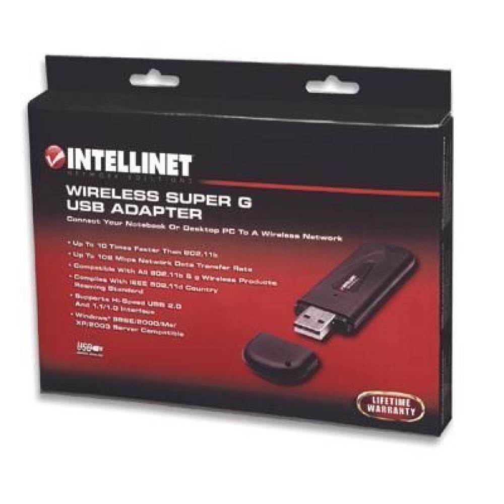 USB Wireless card WiFi 108 Mbps - INTELLINET - I-WL-USB-108-1