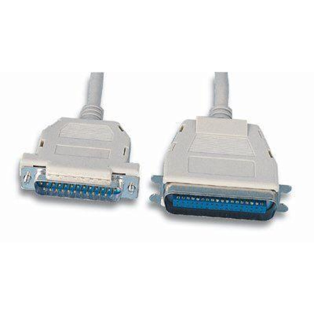 Connettori DB 25p. M/Centronics 36p. M Cavo PC - Stampante 5 mt 25 cond. - MANHATTAN - ICOC 05-CP-25-1