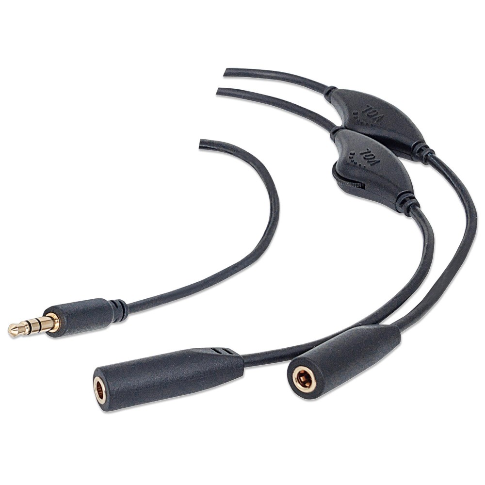 Cavo Audio Prolunga 3,5mm Con Controllo Volume - 3 Metri Per Cuffie, PC E Smartphone