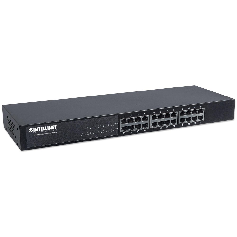 Switch Ethernet 24 porte 10/100Mbps da rack 19' - INTELLINET - I-SWHUB 240B