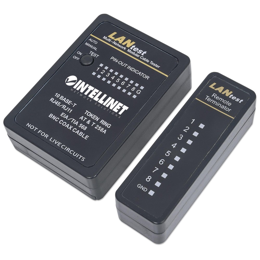 Tester Professionale RJ45 e BNC - INTELLINET - I-CT PRO-LAN-1
