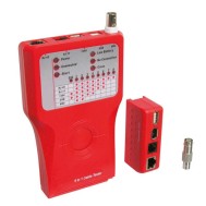 Tester di Rete per Cavi Firewire RJ45 Cat. 5 e 6, ISDN, USB e BNC - LOGILINK - I-CT PRO-LAN3