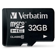 Memoria Micro SDHC 32 Gb - Classe 10 - VERBATIM - IDATA MSDHC-32GB