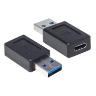 Adattatore Convertitore USB3.1 Gen2 USB A Maschio a USB-C™ Femmina - MANHATTAN - IADAP USB31-AM/CF
