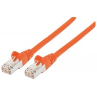 Cavo di rete Patch in rame Cat. 6A Arancione SFTP LSZH 0,5m - INTELLINET - ICOC LS6A-005-OR