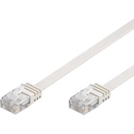 Cavo di Rete Patch Piatto in CCA Cat.5E Bianco UTP 5m - TECHLY PROFESSIONAL - ICOC U5EB-FL-050T