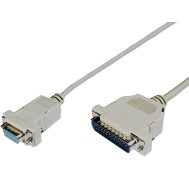 Cavo null modem 25 DB Maschio 9 DB Femmina 1,80 mt - MANHATTAN - ICOC 034-NM