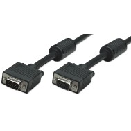 Cavo Prolunga SVGA M/F con ferrite da 5 m - MANHATTAN - ICOC SVGA-C-5