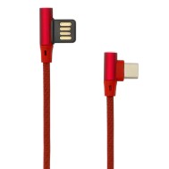 Cavo USB Angolato 90° USB A/USB-C 1.5m Rosso - SBOX - ICSB-USBC90RE