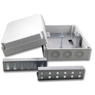 Box ottico in plastica IP66 da muro con staffa interna per 24 fibre  - OEM - I-CASE FO-F246IN
