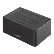 Docking Station USB3.1 Gen2 Doppio Slot HDD/SSD SATA da 2.5"/3.5" Nero - LOGILINK - I-CASE SATA-TST50