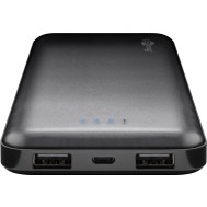 Power Bank Slim 10000 mAh 2x USB Nero - GOOBAY - I-CHARGE-100002USL