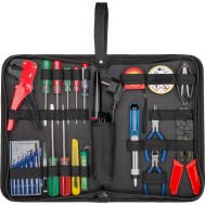 Kit Valigetta di 20 Attrezzi con Set di Saldatura in Pratica Custodia - GOOBAY - I-TOOL-SD-243