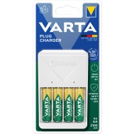 Caricabatterie Compatto a Spina Pocket Charger per 4 pile AA/AAA - VARTA - IBT-VCPOC2