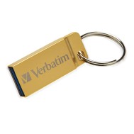 Mini Memoria USB 3.0 Verbatim con Portachiavi 64GB Oro - VERBATIM - IC-99106