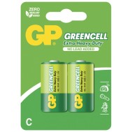 Blister 2 Batteria Greencell Zinco/Carbone Mezza Torcia C R14 - GP BATTERIES - IC-GP5563