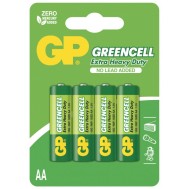 Blister 4 Batteria Greencell Zinco/Carbone Stilo AA - GP BATTERIES - IC-GP5565