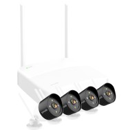 Kit di Sicurezza Video HD Wireless a 4 Canali Videocamere, K4W-3TC