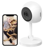 Smart Camera WiFi Full HD 2 MP Controllo Vocale Alexa Google, R4114 - WOOX - IC-WO4114