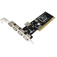 Scheda PCI 4+1 porte USB 2.0 - LOGILINK - ICC IO-USB-4L