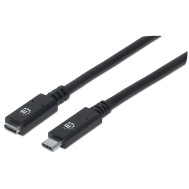 Cavo prolunga USB 3.2 Gen 2 SuperSpeed+ USB-C™ Maschio/Femmina 0,5m Nero - MANHATTAN - ICOC MUSB31-CMCF05