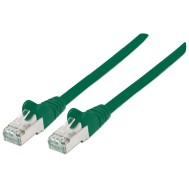 Cavo Patch Cat.7 Plug RJ45 6A S/FTP LSZH 0,25m Verde - INTELLINET - ICOC R7-7SS-0025-GR