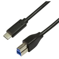 Cavo SuperSpeed USB-C™ Maschio/USB-B Maschio 2m Nero - LOGILINK - ICOC U3-BC-020B