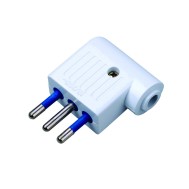 Spina piatta 2P+T 10A - TECHLY - IPW-SP10-W9A