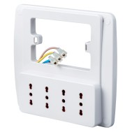 Multipresa da Parete 4 Posti Presa Italiana Bianco - ROSI - IUPS-PCP-4ESWH