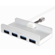 Hub USB3.0 4 Porte con Morsetto - LOGILINK - IUSB3-HUB4-CLAMP
