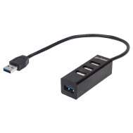 Hub USB 3.0/2.0 Combo 4 porte Nero - MANHATTAN - IUSB3-HUB828