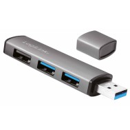 Hub USB 3.2 Gen2 3 Porte tipo A compatto 
