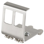 Adattatore per Moduli Keystone 2xRJ45 per guida DIN - INTELLINET - IWP-MD KEY-RAIL2I