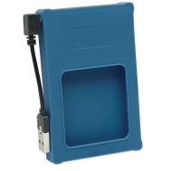 Box esterno 2.5'' SATA USB2.0 Silicone Blu - MANHATTAN - I-CASE SIL-25BL