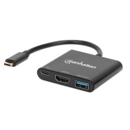 Docking Station USB-C™ a HDMI 3-in-1 con Power Delivery  - MANHATTAN - IADAP USB31-HDMIP2