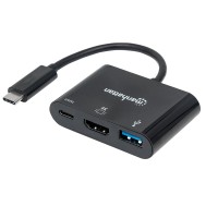 Convertitore USB-C™ a HDMI, USB-A, USB PD - MANHATTAN - IADAP USB31-HDMIP