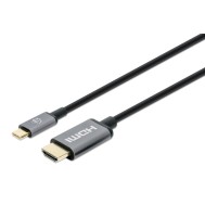 Cavo Adattatore USB-C™ Maschio a HDMI Maschio 1m Nero - MANHATTAN - IADAP USBC-HDMI1