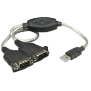 Convertitore da USB a 2 porte seriali - MANHATTAN - IDATA USB-2D