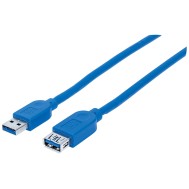 Cavo Prolunga USB 3.0 SuperSpeed A/A M/F 1m  - MANHATTAN - ICOC U3-AA-10-EXM