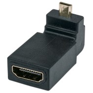 Adattatore HDMI A Femmina / Micro D Maschio Angolato Nero - MANHATTAN - IADAP HDMI-MD90